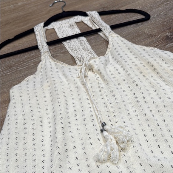 ILLA ILLA Size Small Cream Midi Dress - Picture 12 of 14